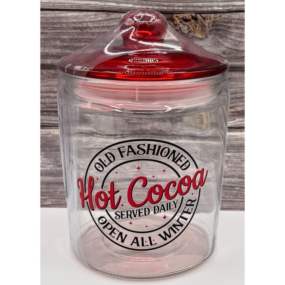 Target Bullseye ~ 8.5" Glass Jar Old Fashioned Hot Cocoa Cookie ~ Christmas 2025